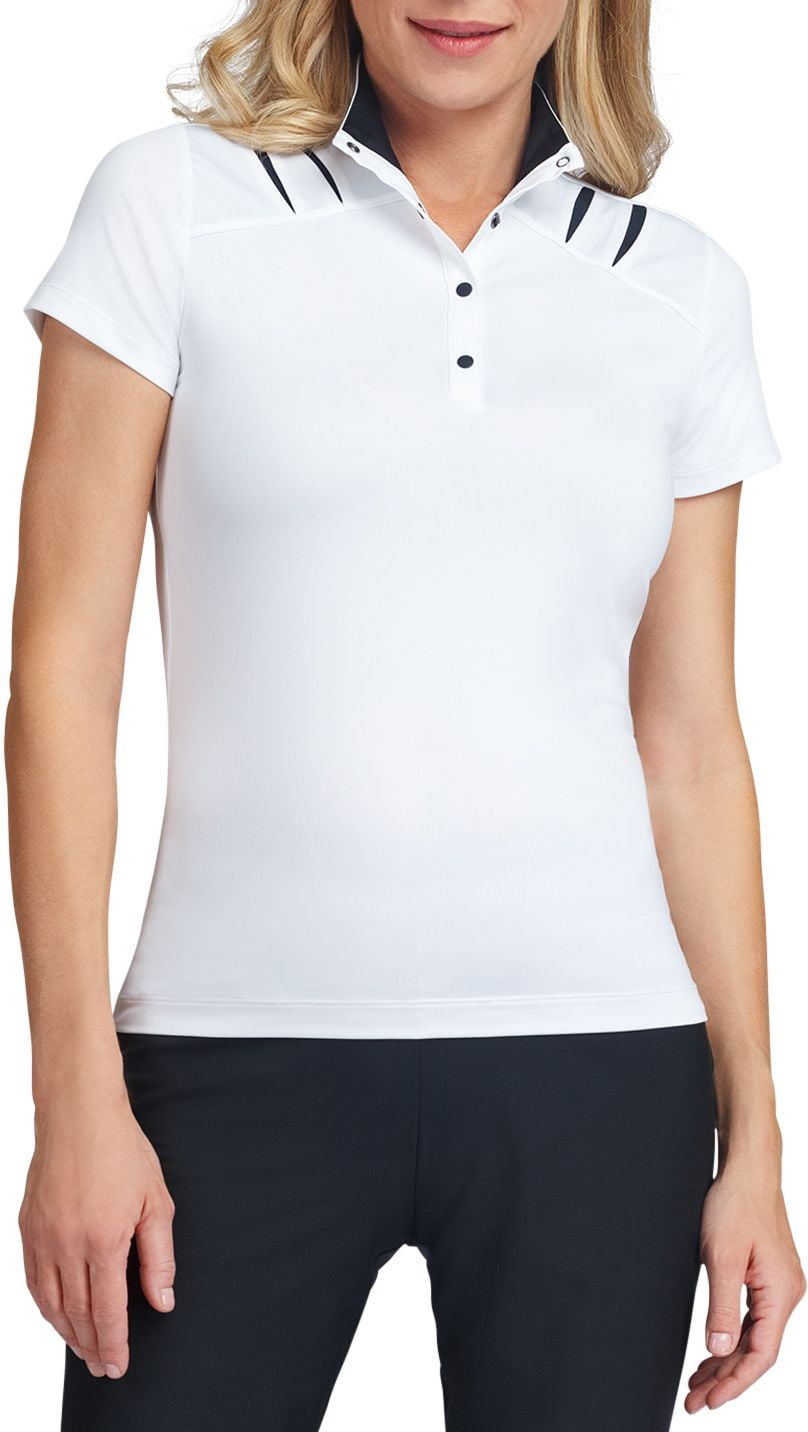 women's mock neck golf shirt