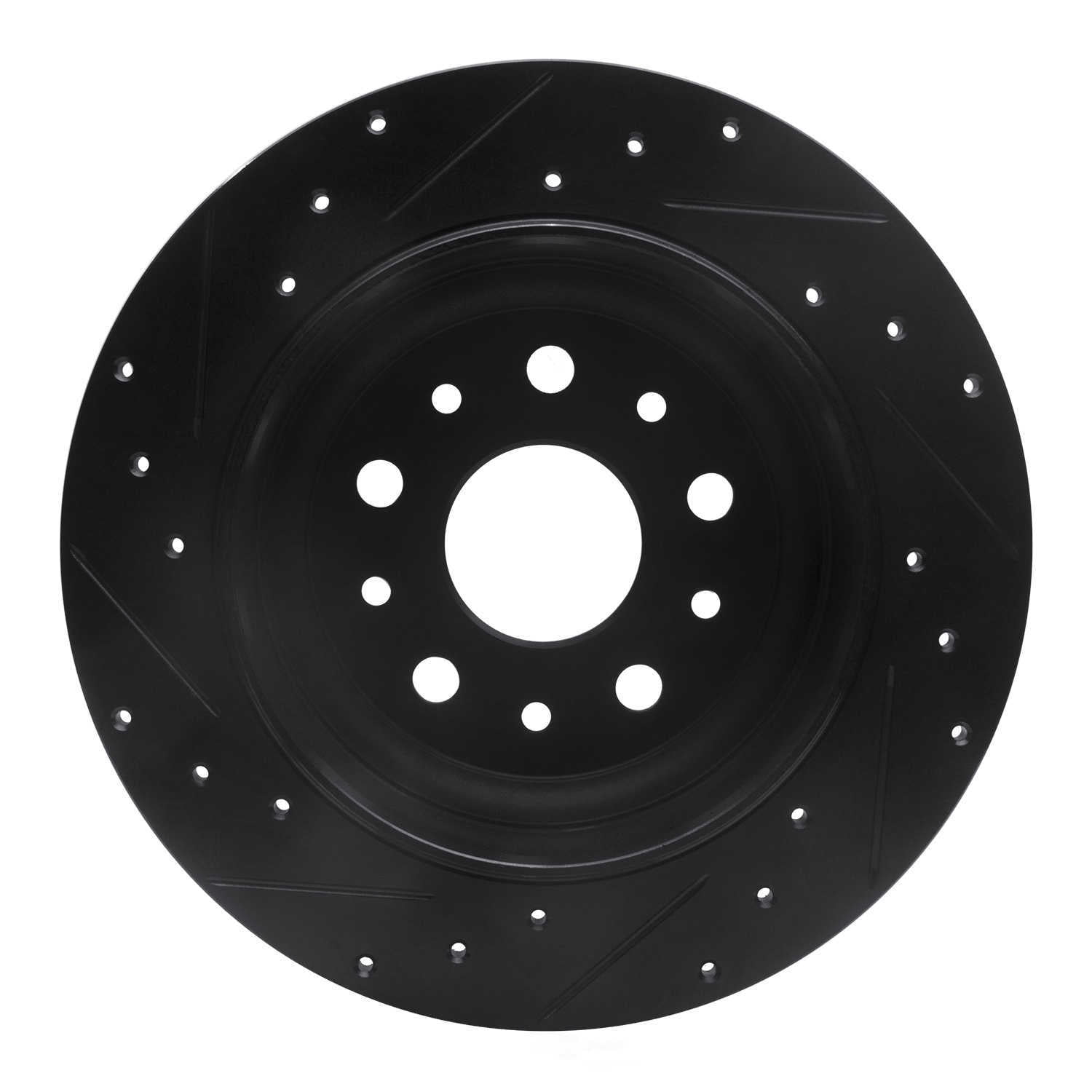 Dynamic Friction Company 633-42041R DFC Brake Rotor - Drilled And Slotted - Black
