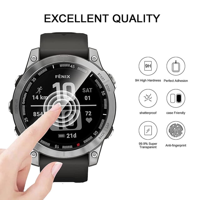 2 uds cubierta de película protectora 3D para Garmin Fenix 7/7S/7X accesorios de reloj deportivo Universal Accesorios Electrónicos