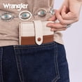 thumbnail image 6 of Wrangler Small Women's Wallet Slim Bifold Wallet RFID Credit Card Holder Minimalist Zipper Coin Pocket, Brown, 6 of 7