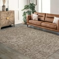 thumbnail image 2 of Washable Rug 10x13 for Living Room Modern Abstract Area Rug Non-Slip Large Contemporary Bedroom Carpet Aesthetic Accent Floor Carpet Foldable Solid Carpet for Home, Brown, 2 of 7