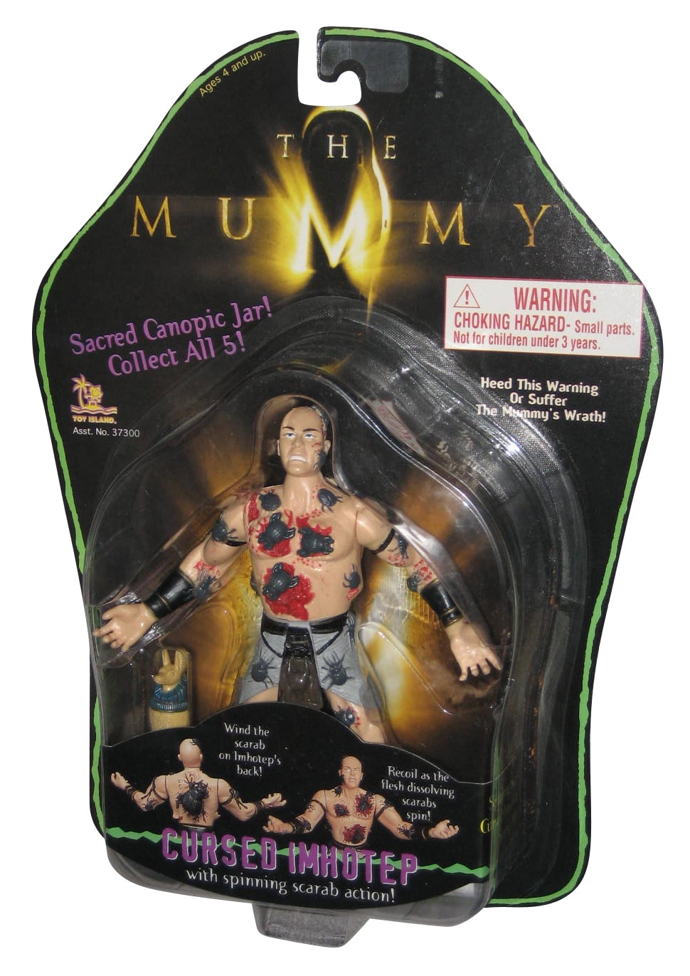 The Mummy Imhotep (1998) Toy Island Figure w/ Spinning Scarab Action