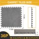 thumbnail image 3 of Baldosas de felpa ZENOWICK, 36 unidades, entrelazadas, color gris, 3 of 6