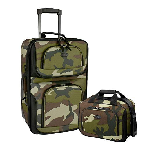U.S. Traveler Rio Rugged Fabric Expandable Carryon Luggage Set