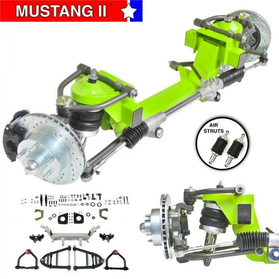 Helix Suspension 2 in. Drop 5 x 5.5 in. Power LHD Rack without Cross Member for 1946-1954 Willys Panel C Frame Must II IFS AeroShx