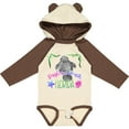 thumbnail image 3 of Inktastic Daytona Beach Florida Cute Swimming Manatee Boys or Girls Long Sleeve Baby Bodysuit, 3 of 5