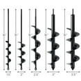 thumbnail image 2 of VASGOR Set of 5 Auger Drill Bit for Planting (1.6x16", 2x16", 2.6x16", 3x16", 3.5x16") - Easy Planter Garden Auger - Bulb & Bedding Plant Augers - Post Hole Digger for 3/8” Hex Drive Drill, 2 of 9
