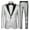 Silver, variant on Mens Sequin Tuxedo 2 Piece Suit Set Slim Fit Prom Suits for Men Party Dress Suit Jacket and Pants Silver