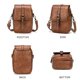 thumbnail image 5 of Bolso del teléfono de Crossbody del vintage de las mujeres, pequeño monedero de la cartera del bolso del efectivo del bolso del mensajero (A-Brown), 5 of 5