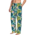 thumbnail image 2 of Fotbe Tropical Floral Men's Pajama Pants,Sleepwear Pants,Pj Bottoms Drawstring And Pockets-X-Large, 2 of 9