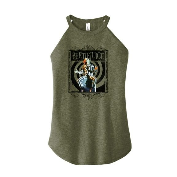 Beetlejuice - Beetlejuice On Grave - Juniors High Neck Tank Top
