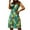 Green Womens Summer Dress, variant on USSUMA Sundresses for Women Casual Summer Pleated Flowy Swing Knee Length Tropical Print Boho Midi Womens Shirt Dresses Beach V Neck Sleeveless Plus Size Wedding Guest Sun Dress