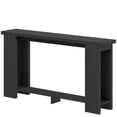 thumbnail image 3 of Distressed Brown Narrow Console Table, 63" Long MDF Sofa Table with Open Shelf, Anti-Tip Strap for Living Room/Hallway, 3 of 7