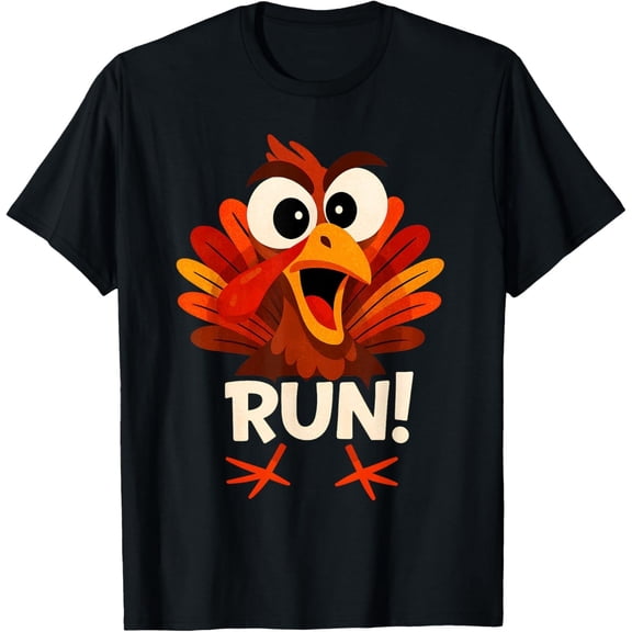 Run Turkey Funny Thanksgiving Running Humor Unisex T-Shirt S-3XL