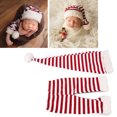 thumbnail image 4 of Pantalón De Sombrero De Navidad Infantil, Traje De Fotografía De Bebé Suave Para Niños Y Niñas Cergrey Sombrero + Pantalones cortos, 4 of 8