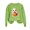Mint Green#3, variant on Mutghys Women's Halloween Sweatshirts Cute Ghost Halloween Print Crewneck Pullover Casual Sweater Home Party Loose Comfy Fall Winter Sweatshirts