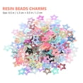 thumbnail image 2 of Shisuyan 200pcs Craft Imitation Pearls Resin Beads Charms for DIY Use Assorted Color, 2 of 8