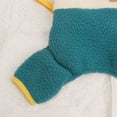 thumbnail image 6 of Color-blocking Design Pet Jumpsuit Pet Jumpsuit Cute Dog Winter Jumpsuit with Color-blocking Design Four-leg Design Warmth Comfortable Cat Overall Pet, 6 of 7