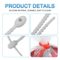 thumbnail image 4 of 20uds Gris, Reutilizables Cremallera Bridas, 6 Pulgadas Silicona Corbatas Bolsa Clips, Silicona Multiusos Corbatas, Cable Corbatas, Pan Corbata, Reutilizables Torsión Corbatas, 4 of 5