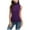 Purple, variant on Horkkom Sleeveless Turtlenecks for Women Solid Color Mock Turtleneck Tank Top Pullover Soft Turtle Necks Tops Purple L