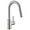 4 Brushed Nickel, variant on Modern Bar Sink Faucet for Kitchen Sink Single Handle with Pull Out Sprayer Hot and Cold Brushed Nickel