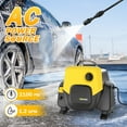 thumbnail image 3 of 2100 PSI Electric Pressure Washer, 1.2 GPM Portable Power Washer with 360° Rotating 5-in-1 Nozzle, Foam Cannon, and Car Wash Kit. Ideal for Cars, Fences, Driveways, Patios, and Home Cleaning, 3 of 9