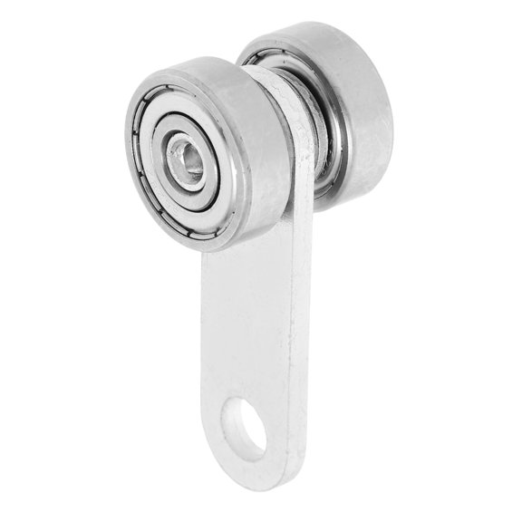 OUNONA Sliding Door Hardware With Double Bearing Stainless Steel Groove Wheel Heavy Duty Track Rigid Caster Sliding Gate Roller Wheel Double Bearing