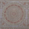 thumbnail image 5 of Stylo Culture Indian Decorative Center Tablecloth For Rectangle Table Silver Grey Gold Large Living Room Reception Round Mandala 68 Inch Long Brocade Jacquard Tassel Work Table Runner (68 x 16 Inch), 5 of 5