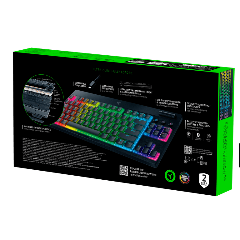 Razer BlackWidow V4 Low-profile Tenkeyless HyperSpeed