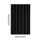 thumbnail image 3 of Cortina de Ducha Negra Impermeable | Resistente Al Moho | Sin Perforaciones | Translúcida | 180 Cm X 180 Cm | Poliéster | 320 G | Sin Separador Transparente, 3 of 7