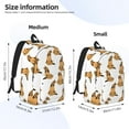 thumbnail image 3 of Honeii German Shepherd Dog Print Canvas College Laptop Backpack, Durable Rucksack Travel Notebook Bag School Backpack Book Bag for Men Women-Small, 3 of 7