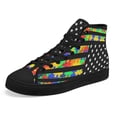 thumbnail image 6 of Autism Awareness High Top Canvas Shoes Sneakers Black Size 6, 6 of 7