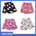 thumbnail image 1 of Pantalones cortos atléticos de Hello Kitty para mujer, ropa informal de franela, Y2K, Kawaii, regalo para niña, novedad de 2024, 1 of 1