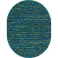 thumbnail image 1 of Unique Loom Calypso Distressed Abstract Rug 7' 10 x 10' Oval Blue/Navy Blue, 1 of 1