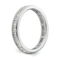 thumbnail image 4 of 1 Ct. Natural Diamond Womens Eternity Anniversary Wedding Band Ring in 14k White Gold, 4 of 5