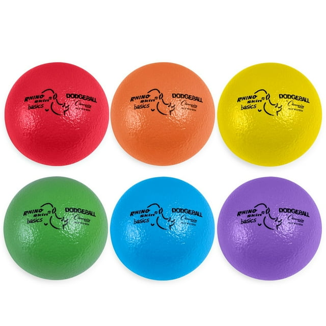 Set de Dodgeball Champion Sports Rhino Skin Basic, 6 pelotas