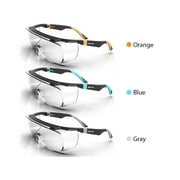DEX FIT SG210 OTG Orange Safety Over Glasses (Clear Lens, Polycarbonate, One Size) - 1 Pair