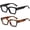 Z1 2pack(black+tortoise), variant on Fashion Square Glasses for Women Men Trendy Thick Frame Eyeglasses Black Frame Clear Lens eyewear