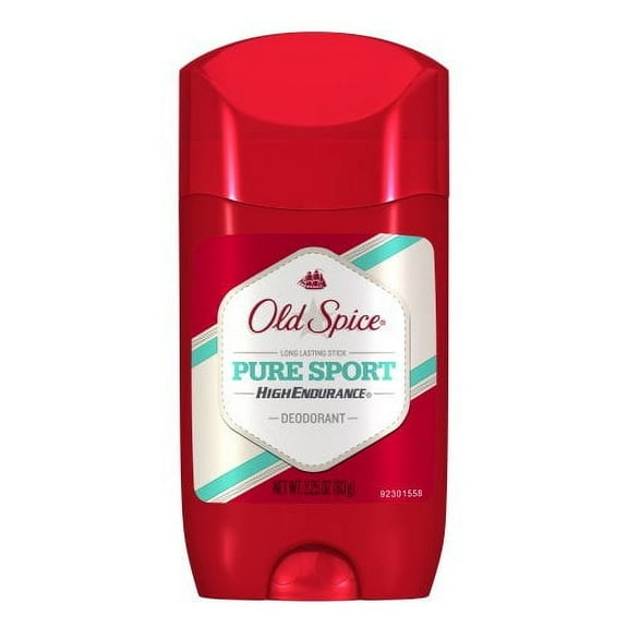 Old Spice High Endurance Deodorant Long Lasting Stick Pure Sport - 2.25 oz
