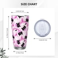 thumbnail image 4 of KLL Pink Girl Halloween Print 40oz Stainless Steel Insulated Car Cup with Spillproof Lid - Keep Your Drink Hot or Cold on the Go-Straw Three-piece Set, 4 of 8