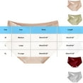 thumbnail image 3 of Purcolt Women's Cotton Jacquard Panties Comfortable Floral Pattern Mid Waisted Briefs Trendy Stretchy High Cut Out Underwear, 3 of 7