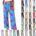 thumbnail image 6 of Jovrlynd Pajama Pants for Women Drawstring Elastic Waist Printed Loose Sleep Pants with Pockets Soft Casual Sleepwear, S-3XL, 6 of 6