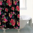 thumbnail image 4 of Waterproof Beautiful Colorful Floral Shower Curtain 72x72 Inch Boho Style Polyester Unique Shower Curtain for Bathroom Hotel Home Decor with 12 Plastic Hooks, 4 of 5
