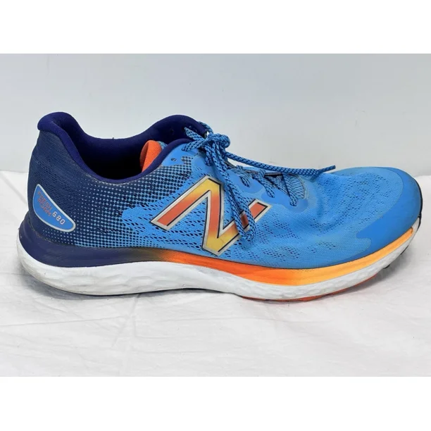 New Balance Mens Fresh Foam 680 V7 M680FB7 Blue Running Shoes Sneakers Size 12 D