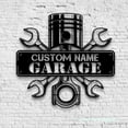 thumbnail image 4 of Craftnamesign Custom Garage Metal Wall Art LED Light, Personalized Workshop Factory Name Sign, 4 of 5