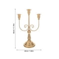 thumbnail image 2 of FOMIYES Decorative Golden Iron Candle Stand with Vintage Charm for Indoor Home Decor, 2 of 7