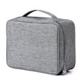thumbnail image 3 of Bolsa electrónica para hombre, de poliéster, con varios compartimentos, con cremallera, organizador de cables grande, accesorios de gestión de Almacenamiento y organización del hogar Negro Matsuzay HA067492-02, 3 of 6