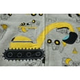 thumbnail image 5 of POPTEM Toddler Boys Zip-up Hoodie Excavator Sweatshirt Cotton Jacket Kids Clothes Grey 3T, 5 of 8