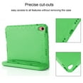 thumbnail image 5 of Tarise Kids Case for Apple iPad 10th Generation 10.9 inch 2022 with Pencil Holder/Foldable Convertible Handle/Kickstand Slim Lightweight Kid-Proof Soft EVA Foam Shockproof Rugged Stand Cover, Green, 5 of 13