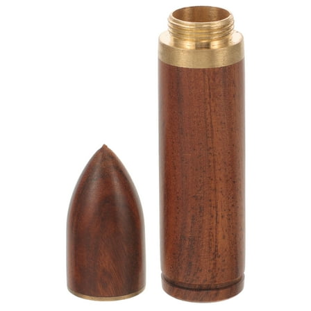 RUNROTOO Knitting Needle Holder Natural Solid Wood 1Set 3.4X0.7X0.7In